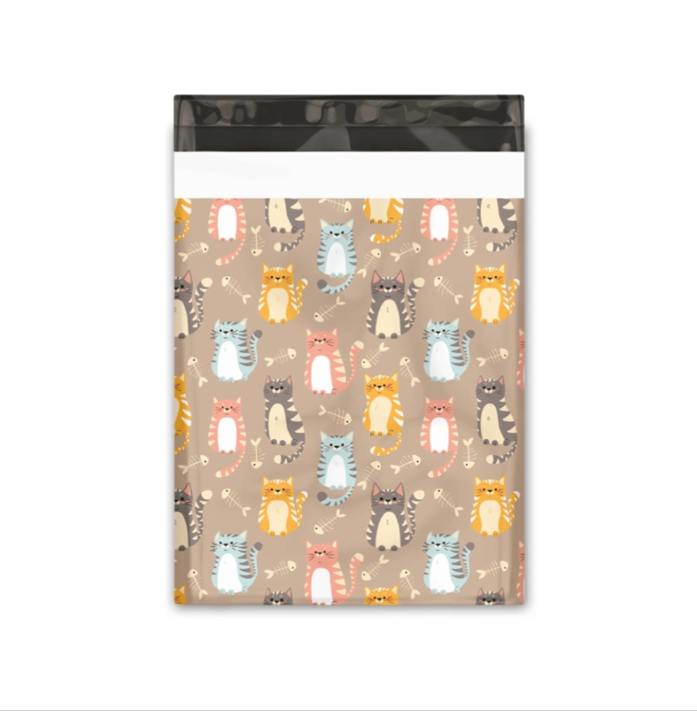 20 10X13 Cat's Designer Poly Mailers - Picture 3 of 7